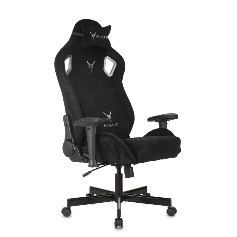 Кресло игровое Knight Outrider черный Light-20 с подголов. крестов. металл главное фото