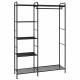 Вешалка-стеллаж "Валенсия-1", 1555х1090х300 мм, 7 полок, металл, черная, ГСВ1 Ч главное фото в маленьком размере